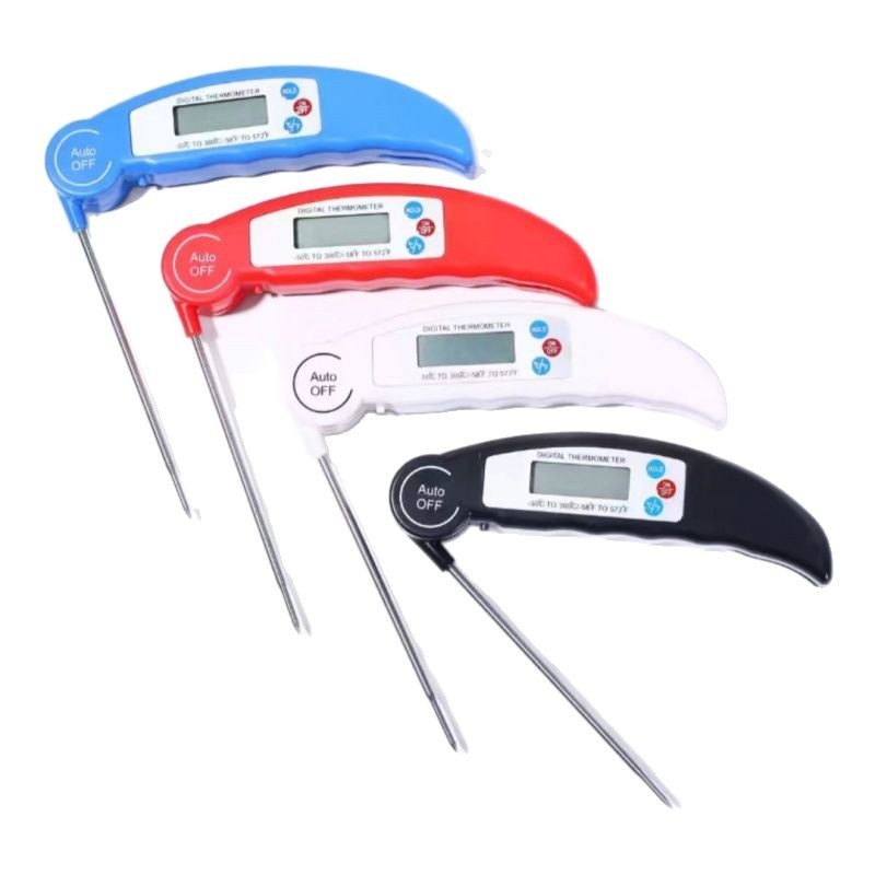 Сгъваем прахозащитен термометър за храна — за барбекю, кухня, печене, масло и вода, резолюция 0,1°C