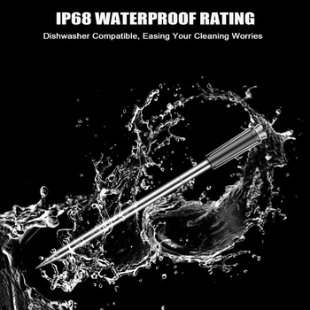 Безжичен термометър за месо с цифров дисплей, прецизно измерване за барбекю и кухня, възможност за персонализация