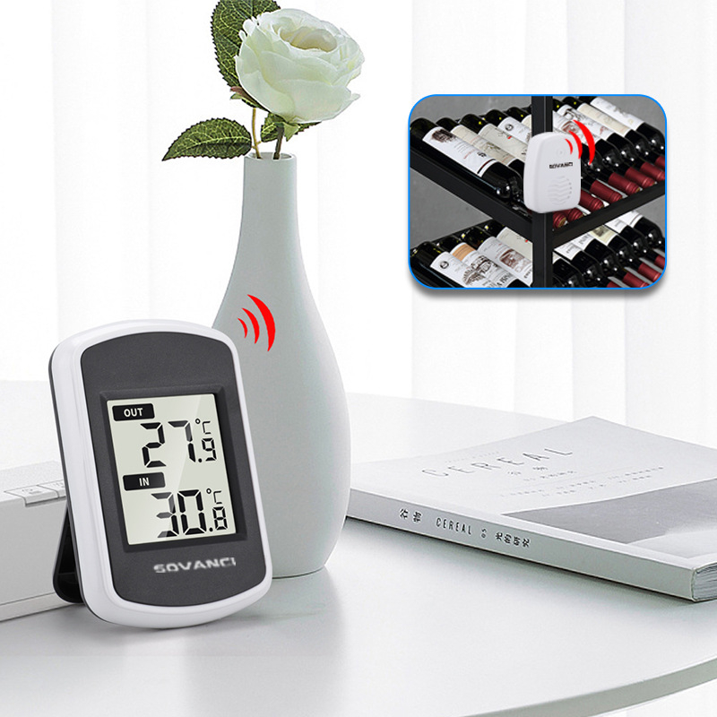 SOVANCI Bežični unutarnji-vanjski termometar, model XHX-FT004-B, rezolucija 0,1°C, prilagodljivo obrađivanje