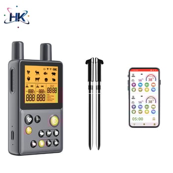 Bluetooth vezeték nélküli élelmiszerhőmérő grillhez és konyhához alkalmazással, pontosság ±1°C/±1°F