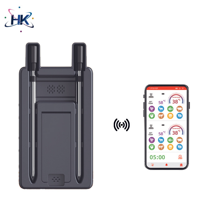 Bluetooth vezeték nélküli élelmiszerhőmérő grillhez és konyhához alkalmazással, pontosság ±1°C/±1°F