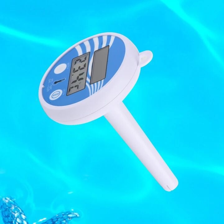 Solarni plivajući termometar za bazene i spa, digitalni prikaz temperature vode, termometar za kupanje djeteta