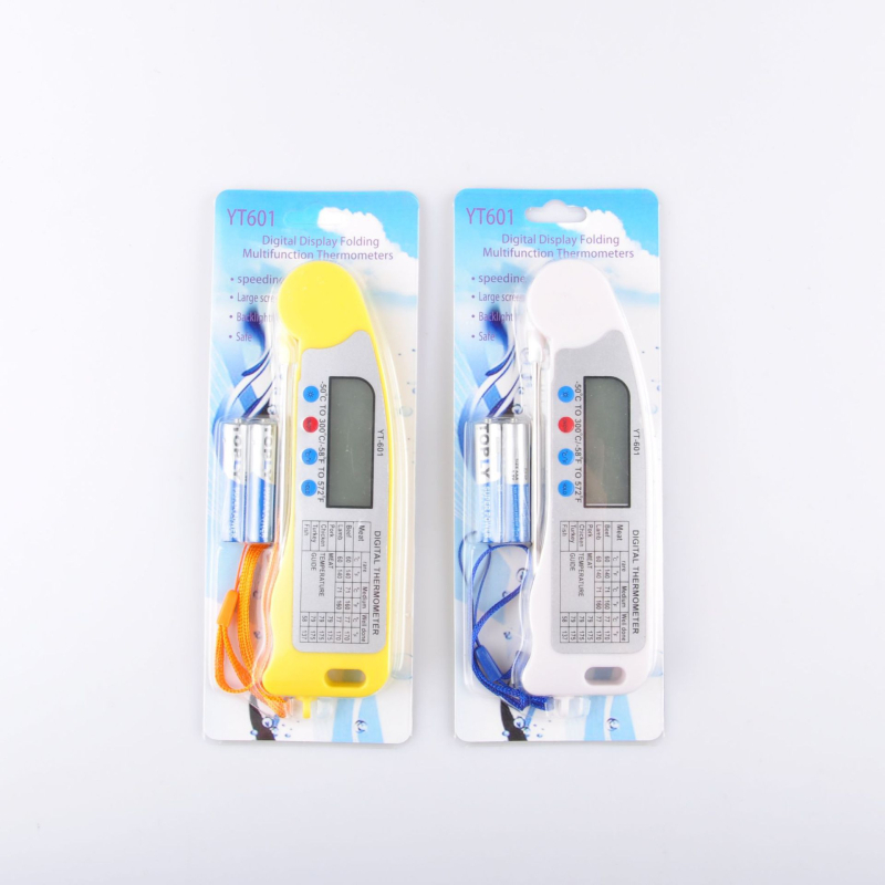 YT601 Digitális összecsukható hőmérő BBQ-hoz és ételekhez háttérvilágítással