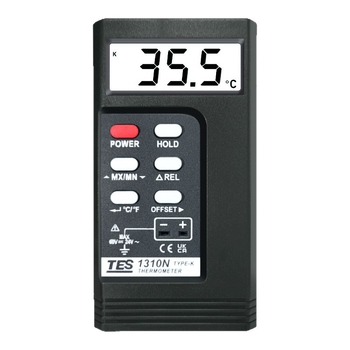 TES-1310N Digitális érintéses hőmérő TYPE-K termoelem, 0,2% pontosság