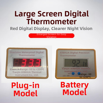 Digitális hőmérő szondával ipari kazánokhoz és akváriumokhoz – kiváló pontosságú vízhőmérséklet-mérő (nem alkalmas privát címkézésre)