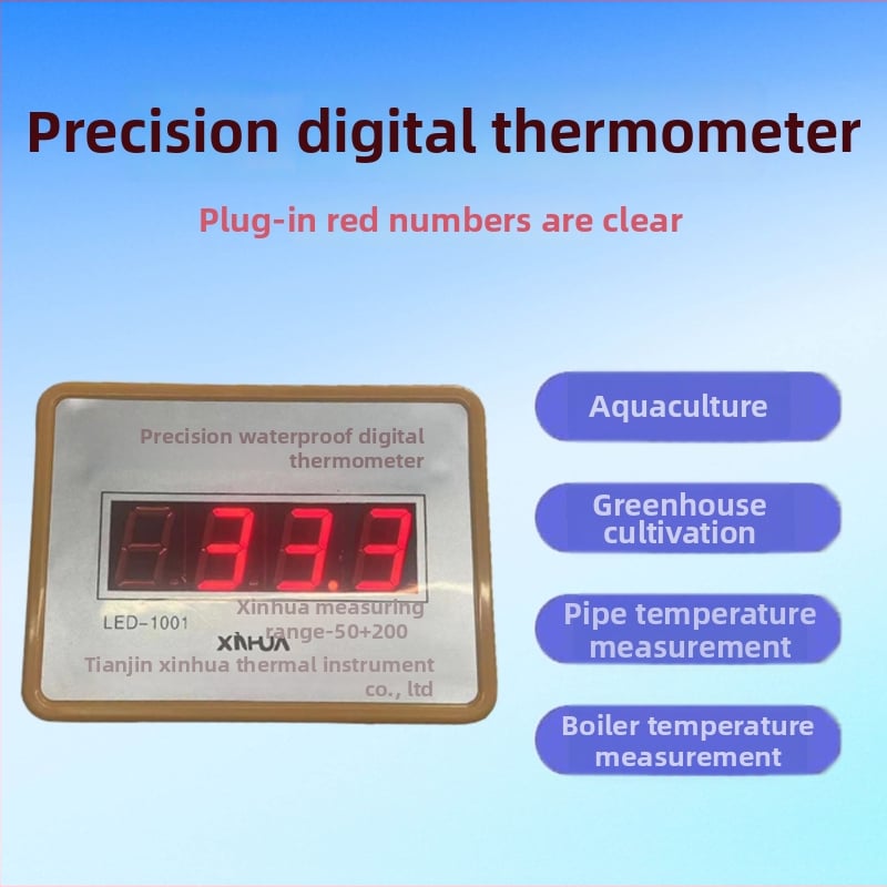 Digitális hőmérő szondával ipari kazánokhoz és akváriumokhoz – kiváló pontosságú vízhőmérséklet-mérő (nem alkalmas privát címkézésre)