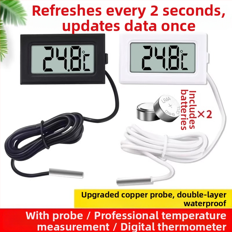 Digitalni termometar sa sondom, visoko precizan elektronički senzor temperature za akvarije i hladnjake