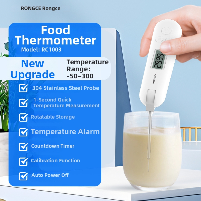 Sklopni termometar za hranu, kuhinja, termometar za bočicu za bebe, termometar za pečenje, visoka preciznost mjerenja temperature vode i ulja