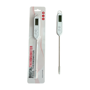BBQ toll alakú hőmérő vízhez – gyors olvasás, 0.1°C felbontás, élelmiszer-hőmérő