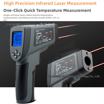 Ažurirani ručni infracrveni termometar visoke preciznosti s industrijskim laserskim mjeračem temperature za kuhinju i mjerenje temperature ulja