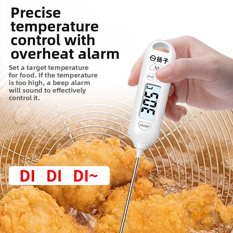 Konyhai szondás hőmérő – méri a víz, tej és olaj hőmérsékletét – nagy pontosság, gyors reakció, sütéshez