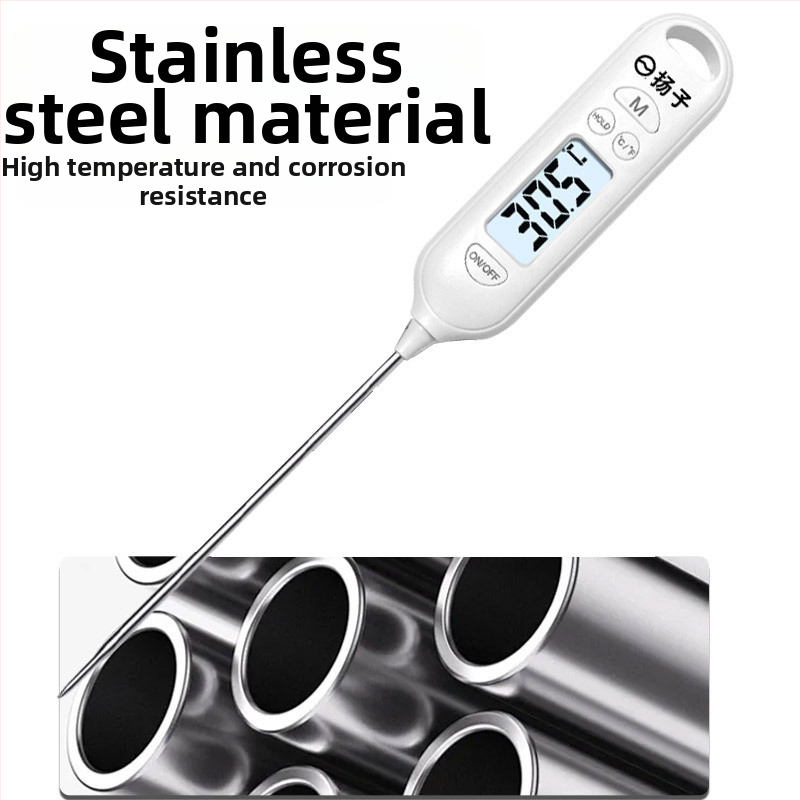 Konyhai szondás hőmérő – méri a víz, tej és olaj hőmérsékletét – nagy pontosság, gyors reakció, sütéshez