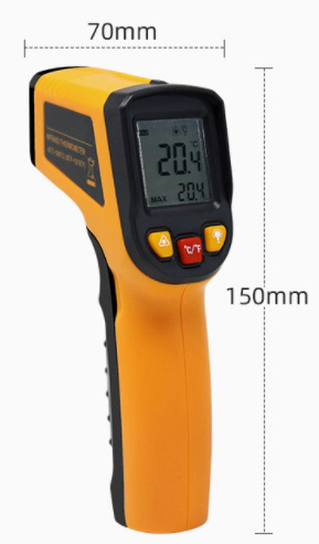 Bezkontaktni infracrveni termometar za mjerenje temperature vode i ulja, visoke preciznosti, za kućnu i industrijsku upotrebu