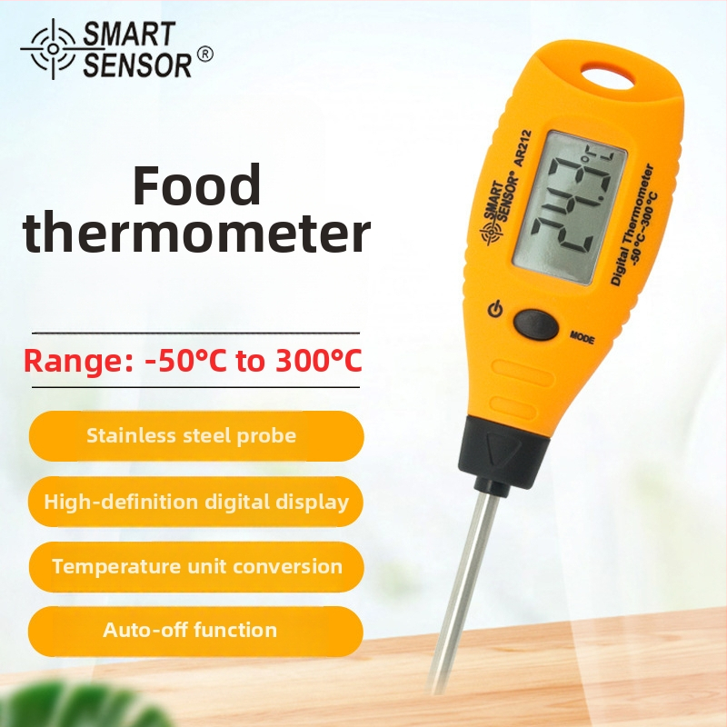 AR212 Sonda kuhinjski termometar za temperaturu vode i ulja u namirnicama, elektronički termometar SmartSensor