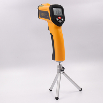Infracrveni termometar HTI HT-6899 za industrijsku upotrebu sa stativom, raspon -50 do 2200°C, odziv 150 ms, 9V baterija