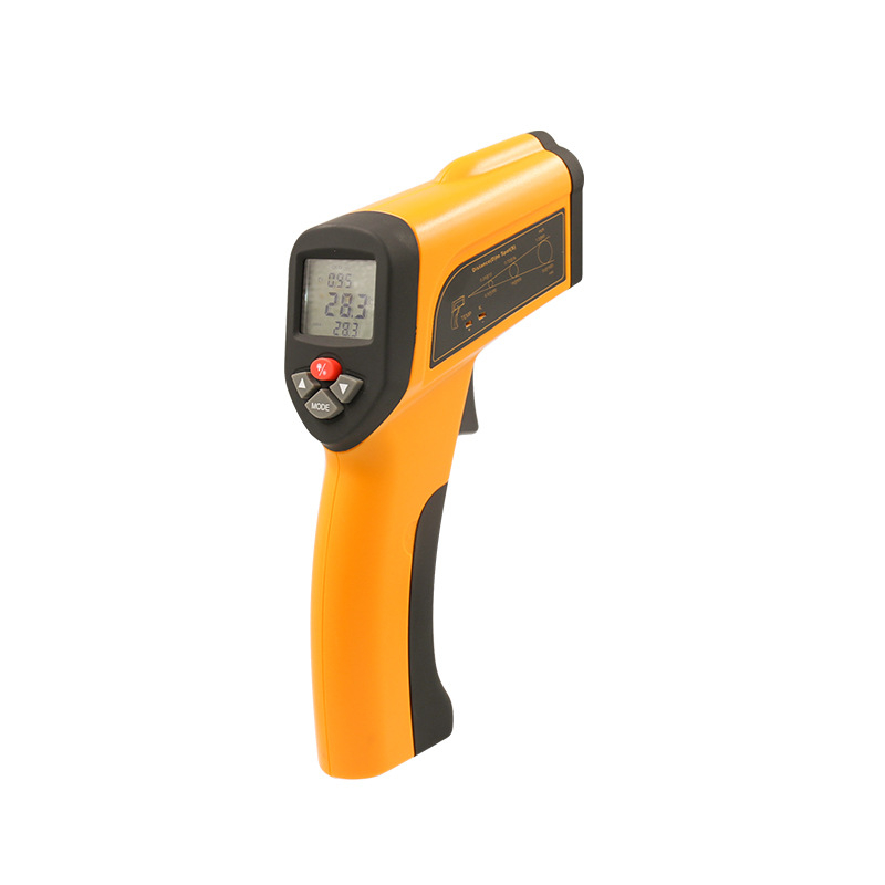 Infracrveni termometar HTI HT-6899 za industrijsku upotrebu sa stativom, raspon -50 do 2200°C, odziv 150 ms, 9V baterija