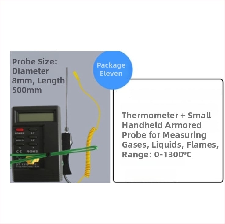 DT1310 Kontaktuális felületi ponthőmérő, digitális elektronikus mérőműszer, hőmérséklet-tartomány 1300, páratartalom pontossága 3%