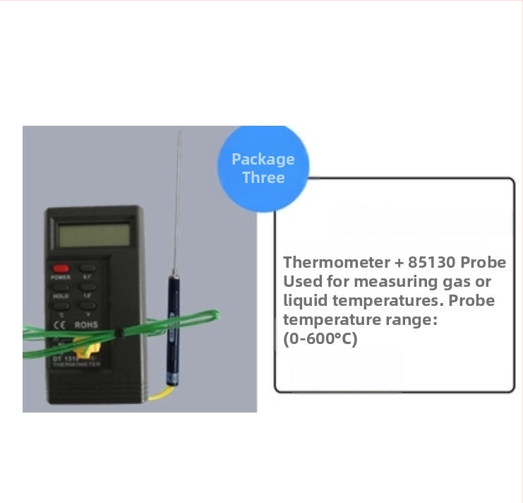 DT1310 Kontaktuális felületi ponthőmérő, digitális elektronikus mérőműszer, hőmérséklet-tartomány 1300, páratartalom pontossága 3%
