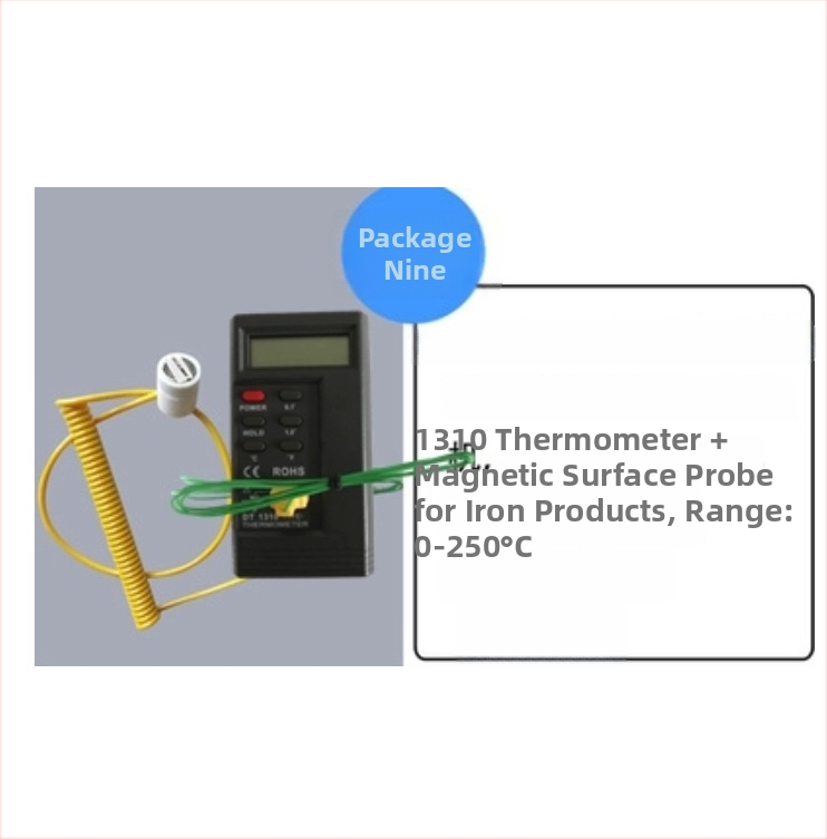DT1310 Kontaktuális felületi ponthőmérő, digitális elektronikus mérőműszer, hőmérséklet-tartomány 1300, páratartalom pontossága 3%