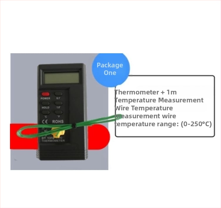 DT1310 Kontaktuális felületi ponthőmérő, digitális elektronikus mérőműszer, hőmérséklet-tartomány 1300, páratartalom pontossága 3%