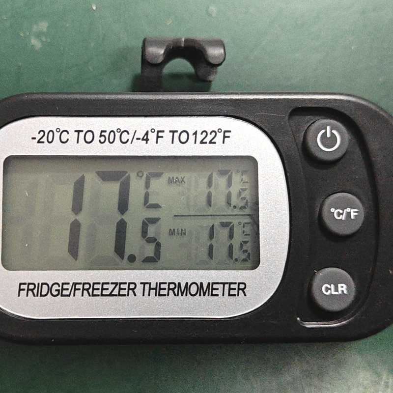 Otthoni intelligens hűtőszekrény hőmérő nagy kijelzővel, elektronikus digitális hőmérő hűtő és fagyasztó számára, pontosság 1,0°C, felbontás 0,1°C, 100 db/csomag