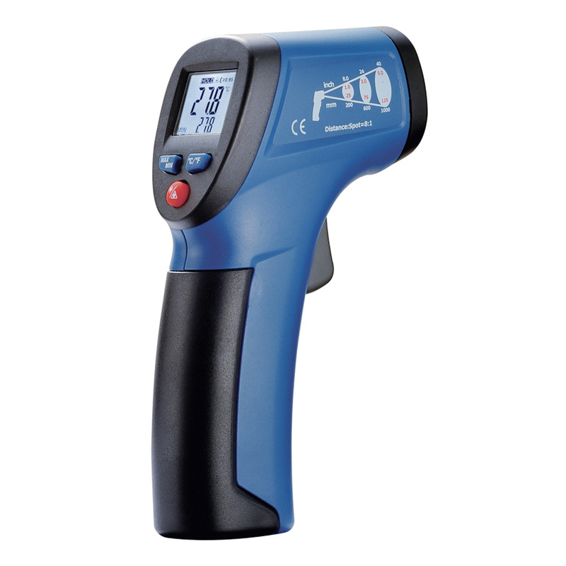 DT-812 infracrveni ručni toplomjer za industrijsku upotrebu, -50 do 500 °C, rezolucija 0,1 °C, vrijeme odziva <1 s, marka CEM Huashengchang