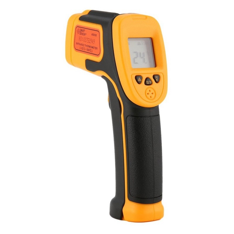 AS530 Infracrveni ručni termometar za industrijsku upotrebu — bezkontaktan, raspon -32 do 550°C, odziv 0,5 s, LCD zaslon