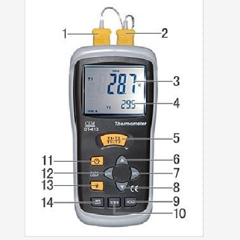 DT613 инфрачервен безконтактен индустриален термометър Huashengchang, с температура компенсация