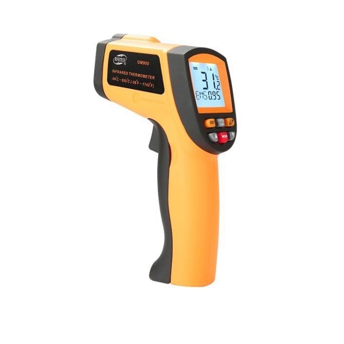 GM900 ръчен инфрачерен термометър, индустриален модел, цифров дисплей, лазерно измерване на температурата