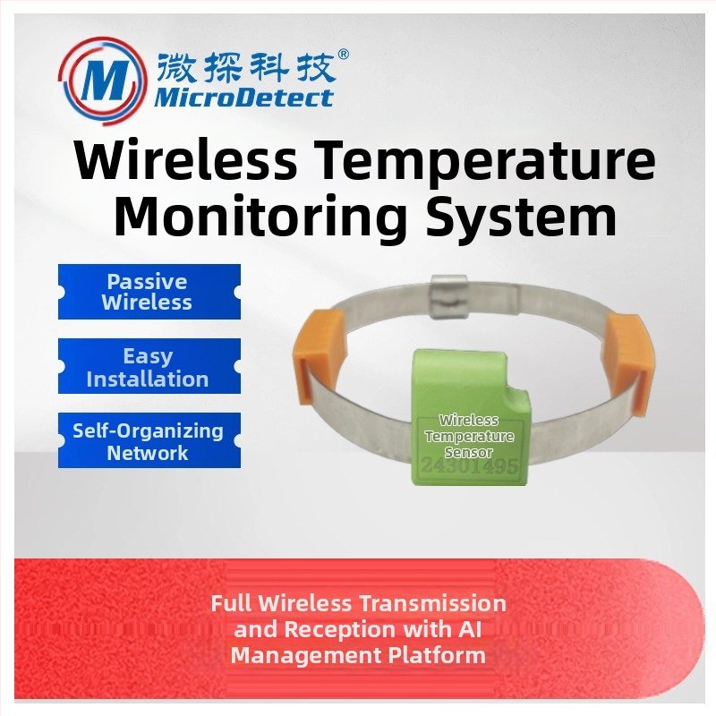 WX-AT03 Безжичен инфрачервен термометър за шкафове за прекъсвачи, деветточково измерване на температурата, индустриално оборудване