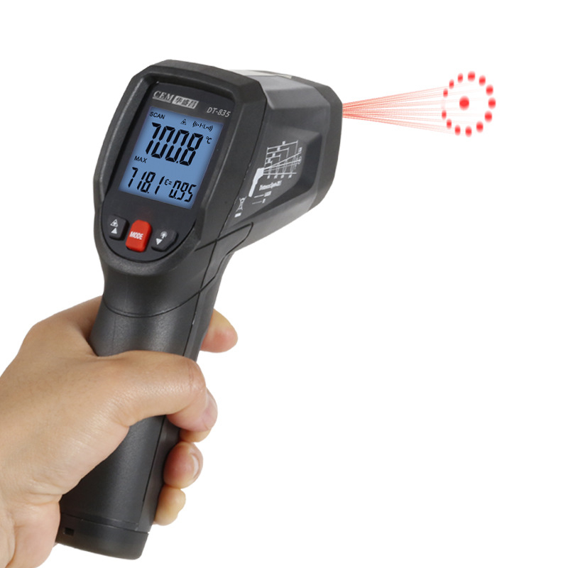 Инфрачервен термометър Huashengchang Dt-835 за индустриални обекти