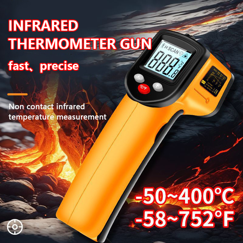 Morning Island инфрачервен кухненски термометър – високопрецизен, измерва температурата на олиото и водата, преносим