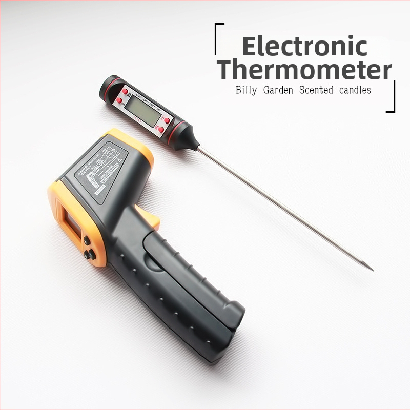 Infračervený teplomerný pištol so zondou, plastový nástroj pre domáce aromatické sviečky
