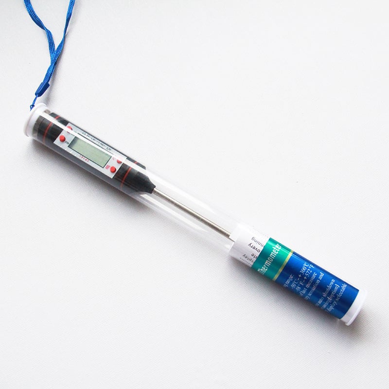 Infravörös hőmérő pisztoly zondás hőmérővel – műanyag eszköz DIY aromaterápiás gyertya készítéséhez