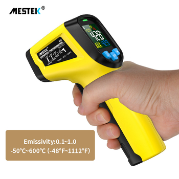 Infravörös hőmérő ipari és kereskedelmi felhasználásra, kézi olajhőmérséklet-mérő készülék, magas precizitású, konyhai és HVAC alkalmazásokhoz