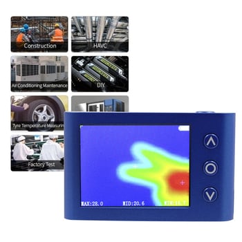Kézben tartható infravörös hőkamera vizualizált hőmérséklet kijelzővel és fényképezési funkcióval ipari tárgyakhoz – Three craftsmen