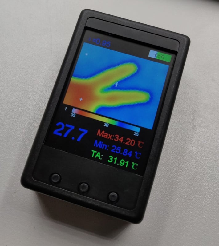 GY-MCU90640 MLX90640 infravörös hőkép szenzor modul 32×24