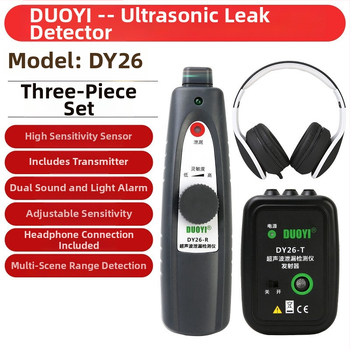 One More DY26 Ultrahangos digitális szivárgásdetektor gumiabroncsokhoz, csövekhez és ajtó- vagy ablak-tömítítések vizsgálatára