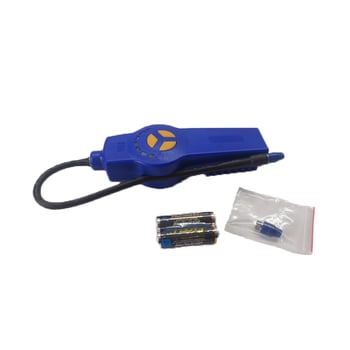 DSA-200 halogén szivárgásdetektor levegőhöz, mérési tartomány 0–50°C, működik az 2x AA elemmel