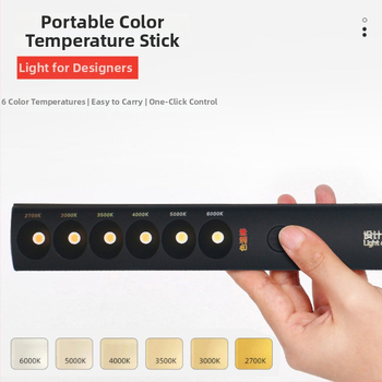 Prenosný merací prístroj teploty farby s LED svetlom, CRI ≥95, napätie ≤36V, tlačidlový spínač, plastové puzdro