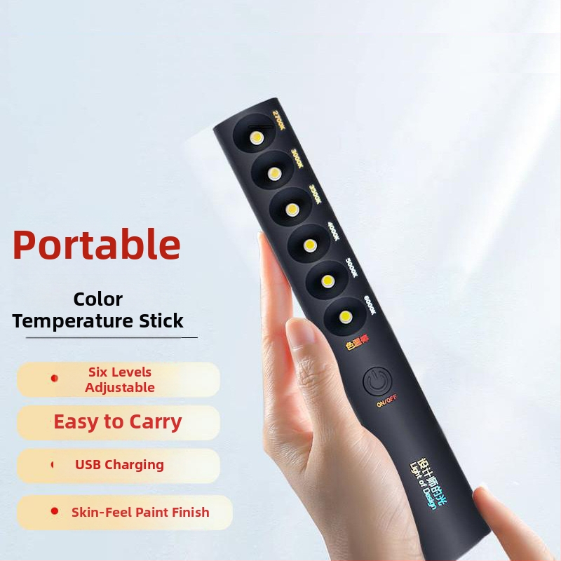 Prenosný merací prístroj teploty farby s LED svetlom, CRI ≥95, napätie ≤36V, tlačidlový spínač, plastové puzdro