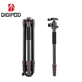 Trepied profesionall din aluminiu pentru fotografie și streaming pe telefon cu monitorizare a temperaturii și suport pentru proiector (Încărcare maximă 15 kg; Înălțime de lucru 1570 mm; Diametru tub 25 mm; 4 secțiuni; Greutate 1.37 kg)