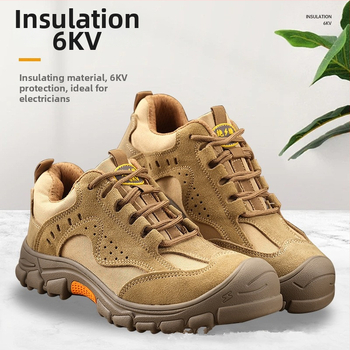 Προστατευτικά παπούτσια εργασίας με αντι-κρούση, αντι-διάτρησης, μόνωση, ελαφριά, πλαστική προστασία δακτύλων