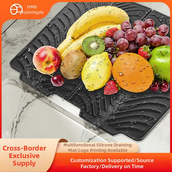 Covoraș de bucătărie din silicon, antiderapant pentru scurgere, îngroșat, rezistent la temperaturi înalte, anti-mucegai