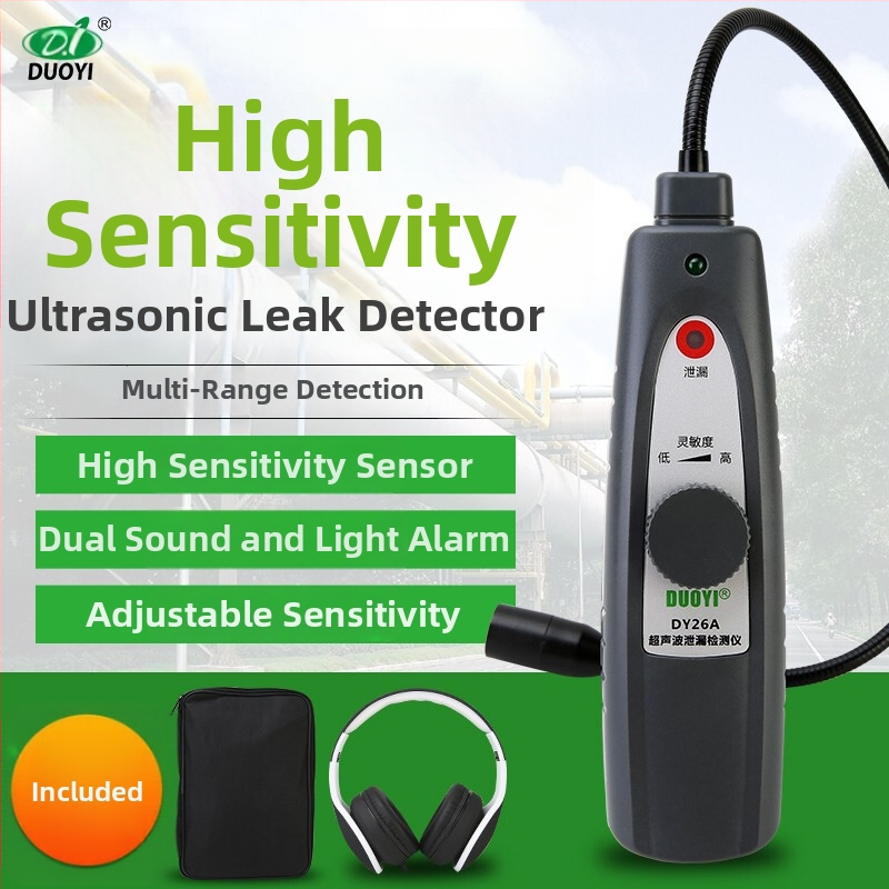 Digitális ultrahangos szivárgásdetektor gumikhoz, csövekhez és ajtók/ablakok tömítéseinek felderítésére — DY26A, One More