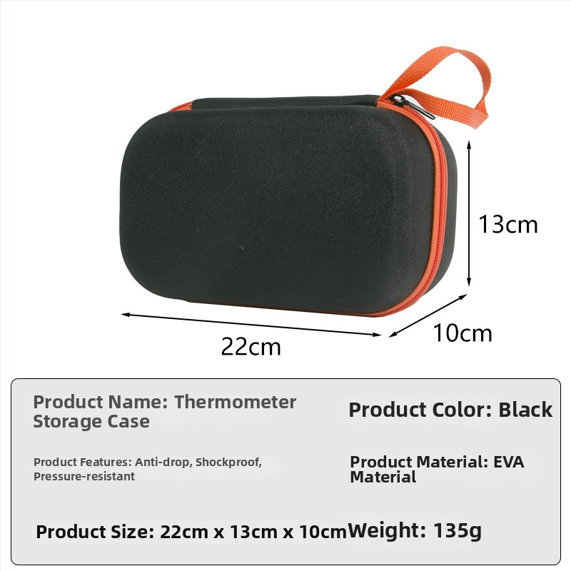 Taška na ukladanie teplomera s tvrdom puzdrom – vodotesná a prachu odolná, Materiál: Oxford cloth + EVA, Nosnosť: 2 kg