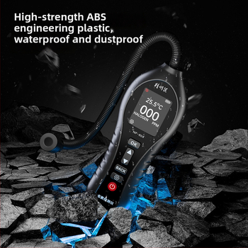 NF-604 Detektor úniku chladiacej látky pre klimatizáciu – rozsah 0–1000 ppm, presnosť 1 ppm, deteguje HCFCs (R22/R32/R123/R124/R141b/R142b/R402a/R4); napájanie 4× AAA batérií