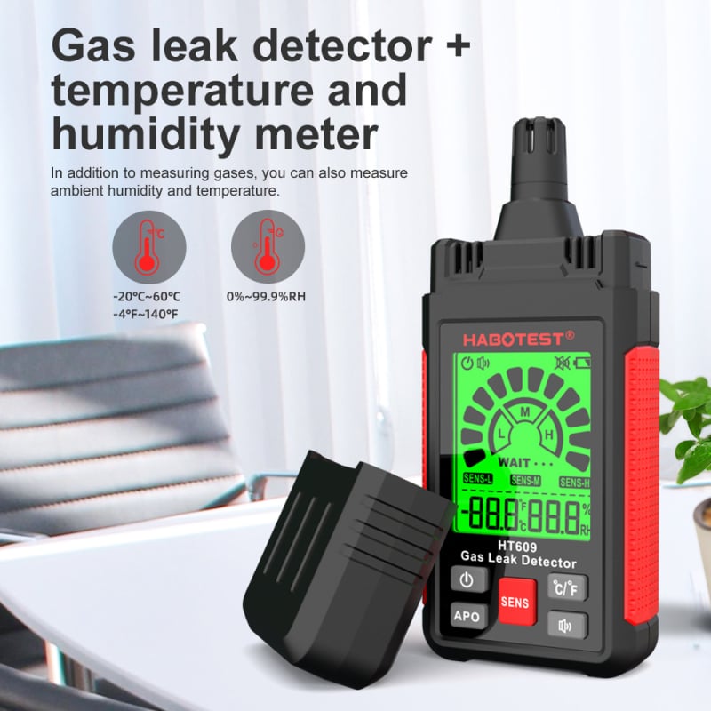 HT609 Pametni detektor curenja plina za prirodni plin, metan i LPG