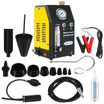 Detector de scurgeri de fum pentru autovehicule – instrument de diagnosticare, model 02, origine China, destinat reparațiilor auto, export internațional