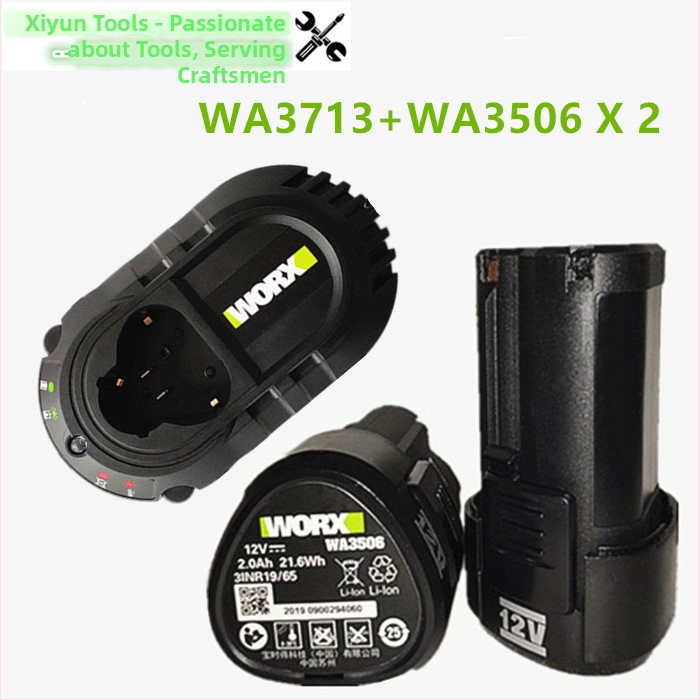 Vickers 12V Li-ion batéria 2.0Ah WA3506 s nabíjačkou WX128 WX130, univerzálne